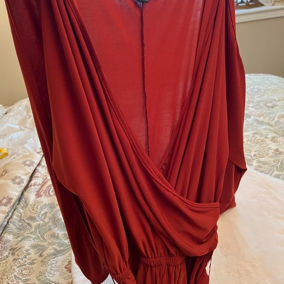 Boston Proper Cold Shoulder Surplice Jumpsuit - Size S - Picture 11 of 11